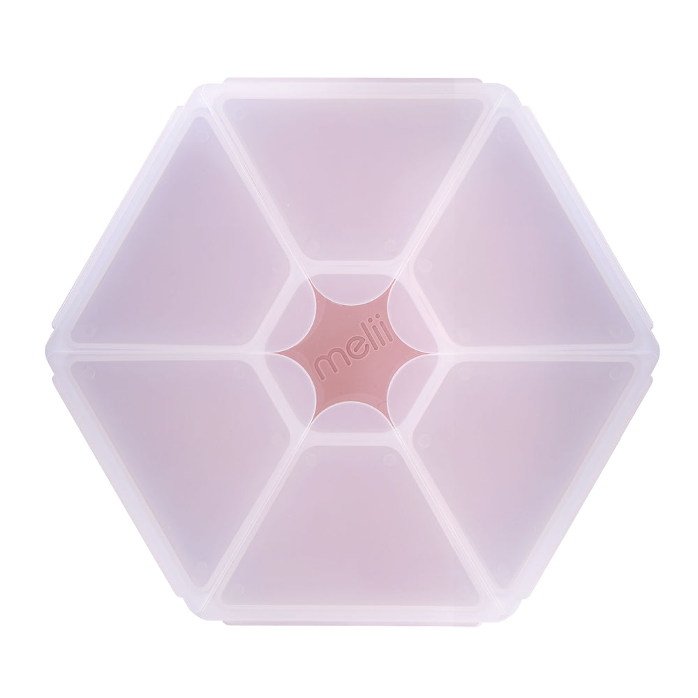 Melii Luxe Hexagon Snackle Box  - Pink