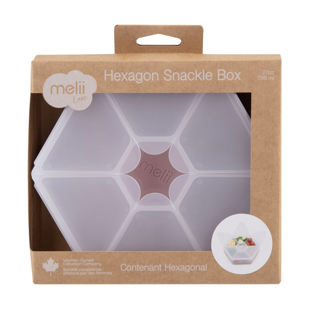 Melii Luxe Hexagon Snackle Box  - Pink
