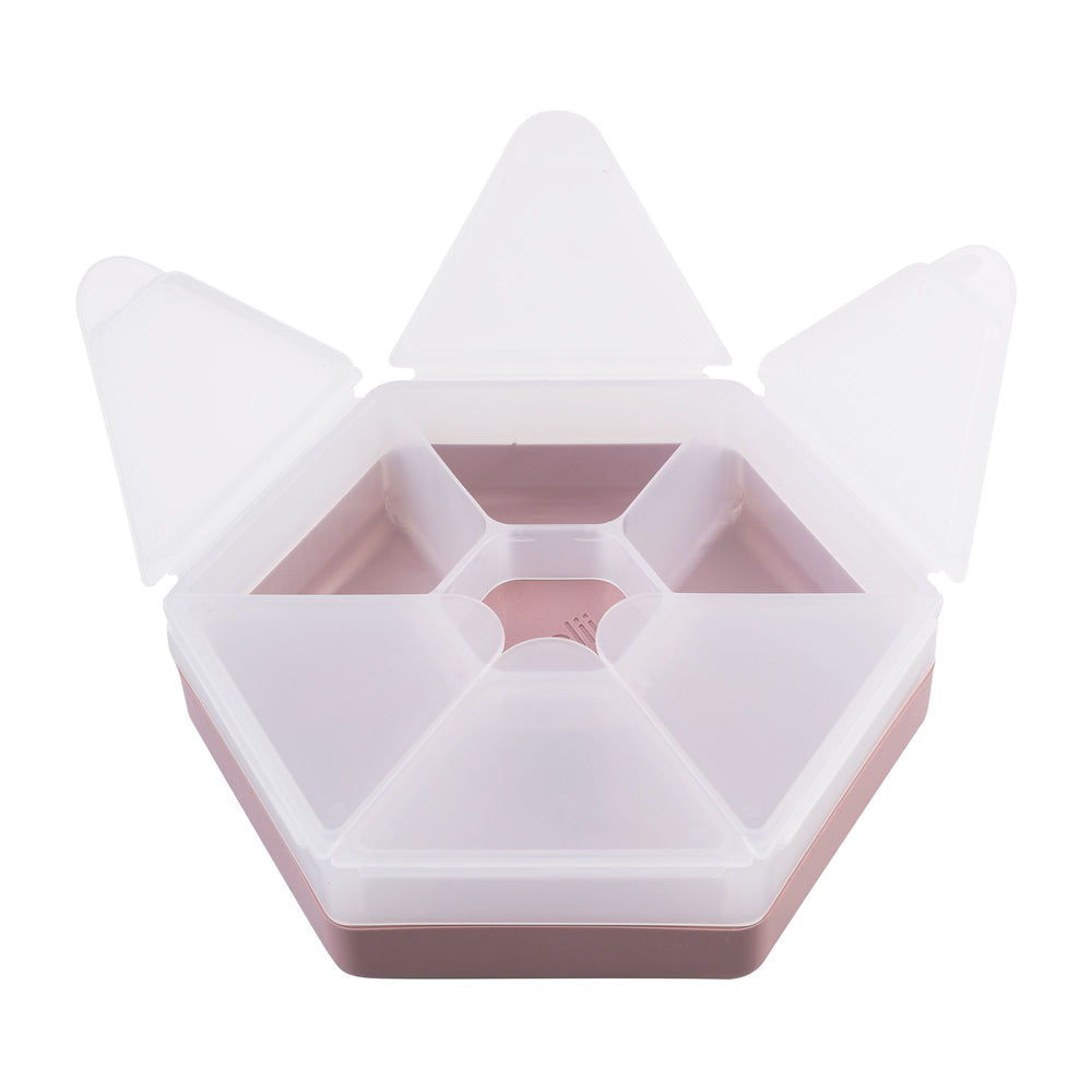 Melii Luxe Hexagon Snackle Box  - Pink