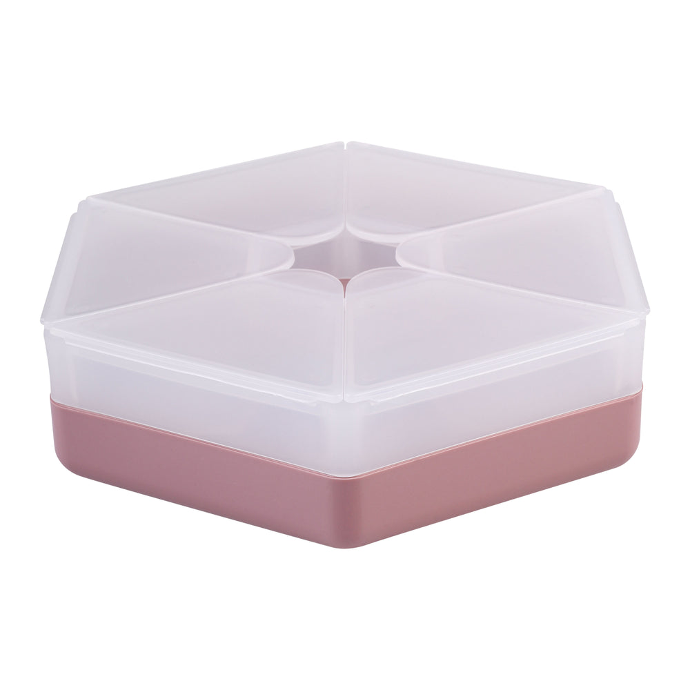 Melii Luxe Hexagon Snackle Box  - Pink