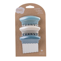 Load image into Gallery viewer, melii vegetable crinkle cutter set of 3 blue
