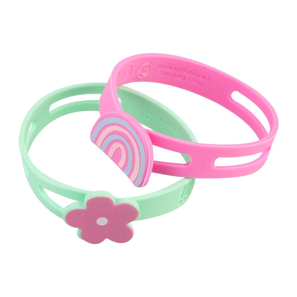Melii Luxe silicone wrap bands - Flower, Heart & Rainbow