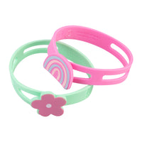 Load image into Gallery viewer, Melii Luxe silicone wrap bands - Flower, Heart &amp; Rainbow
