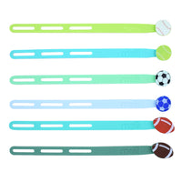 Load image into Gallery viewer, Melii Luxe silicone wrap bands - Sports Balls
