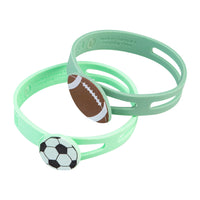 Load image into Gallery viewer, Melii Luxe silicone wrap bands - Sports Balls
