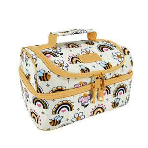 sachi double decker lunchbag busy bees