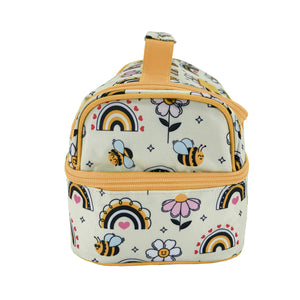 sachi double decker lunchbag busy bees