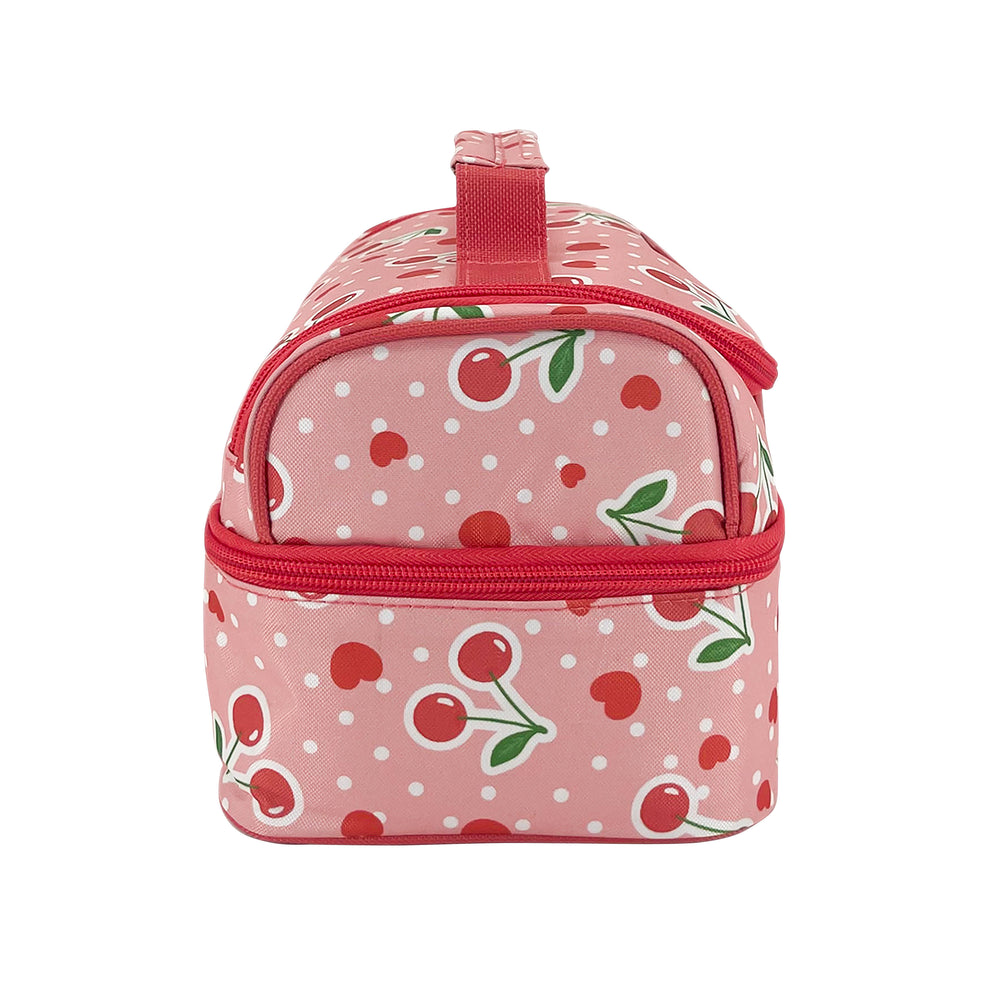 Sachi Double Decker Insulated Lunch Bag - Cherry Crush