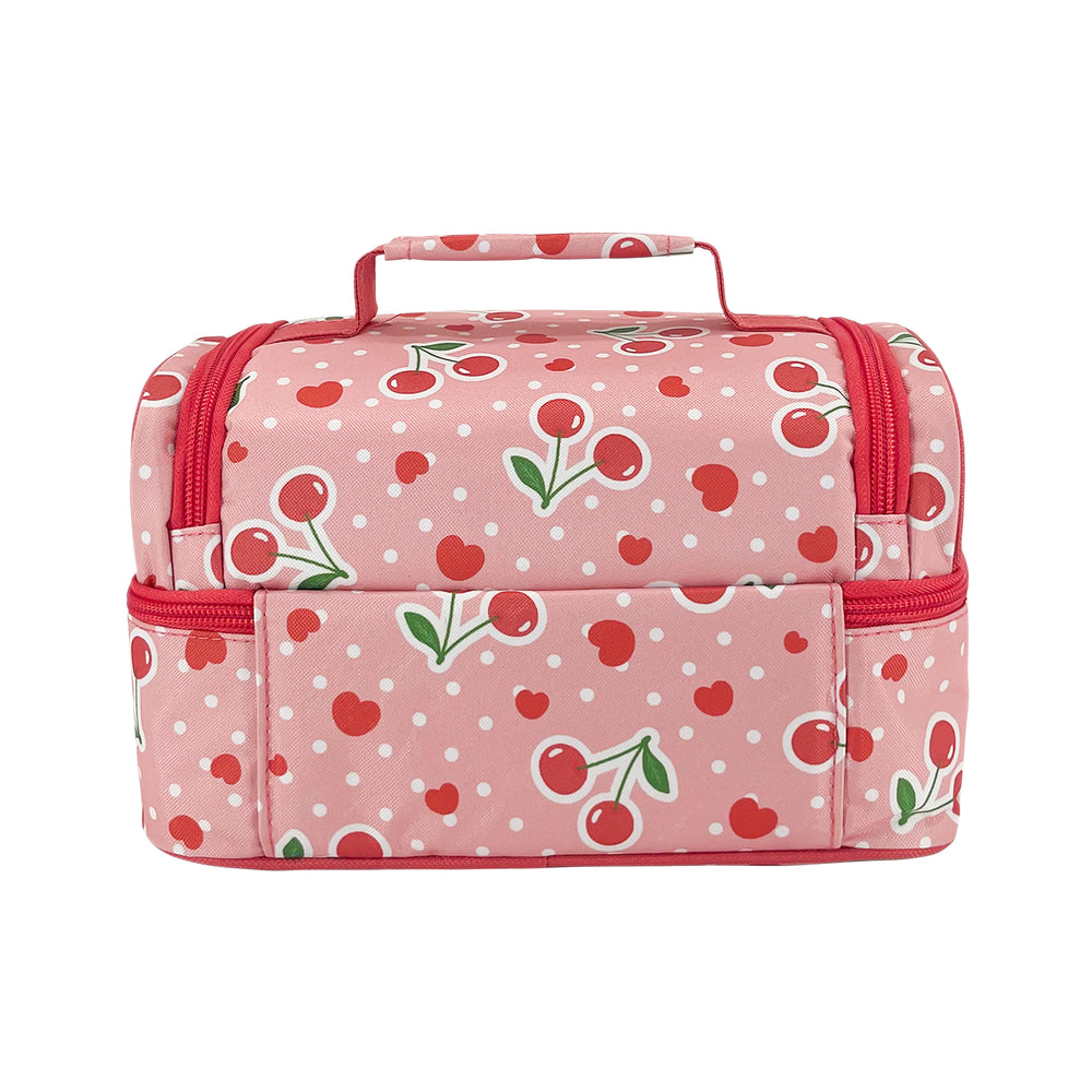Sachi Double Decker Insulated Lunch Bag - Cherry Crush