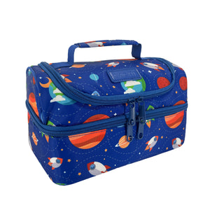 sachi double decker lunchbag outer space