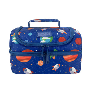 sachi double decker lunchbag outer space