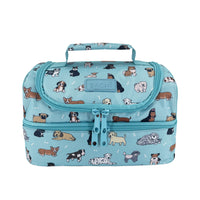 Load image into Gallery viewer, sachi double decker lunchbag puppy dogs
