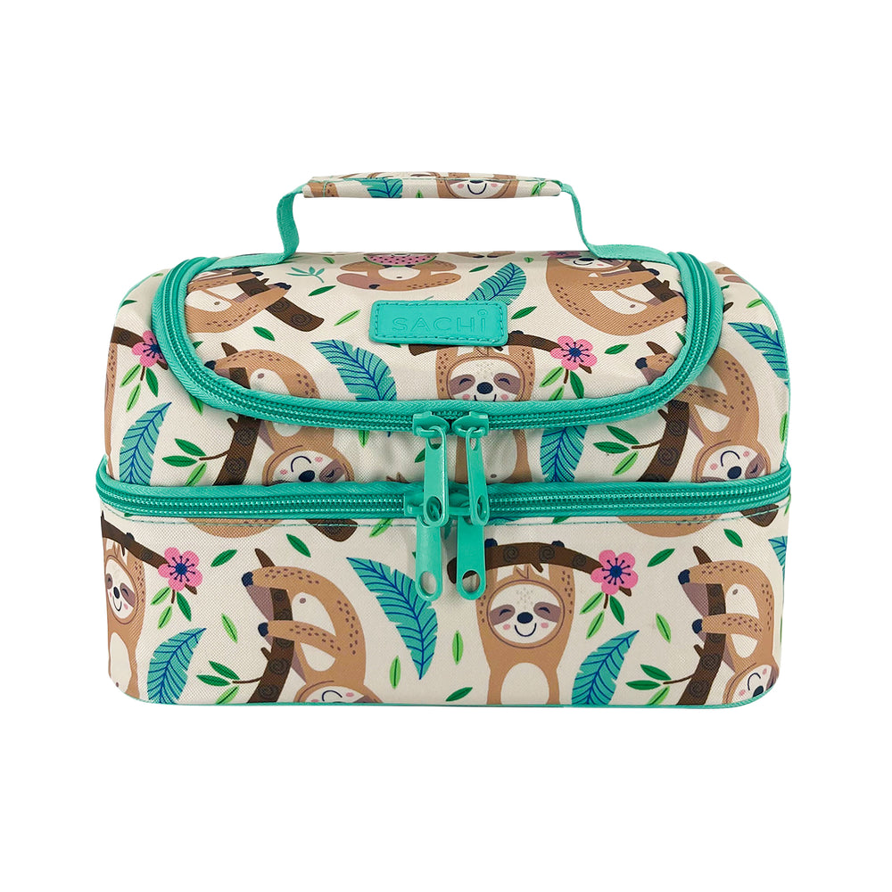 Sachi Double Decker Insulated Lunch Bag - Sleepy Sloths