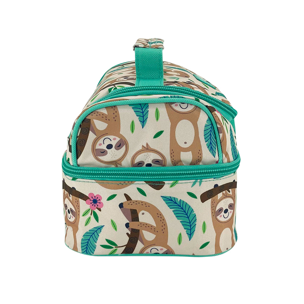 Sachi Double Decker Insulated Lunch Bag - Sleepy Sloths