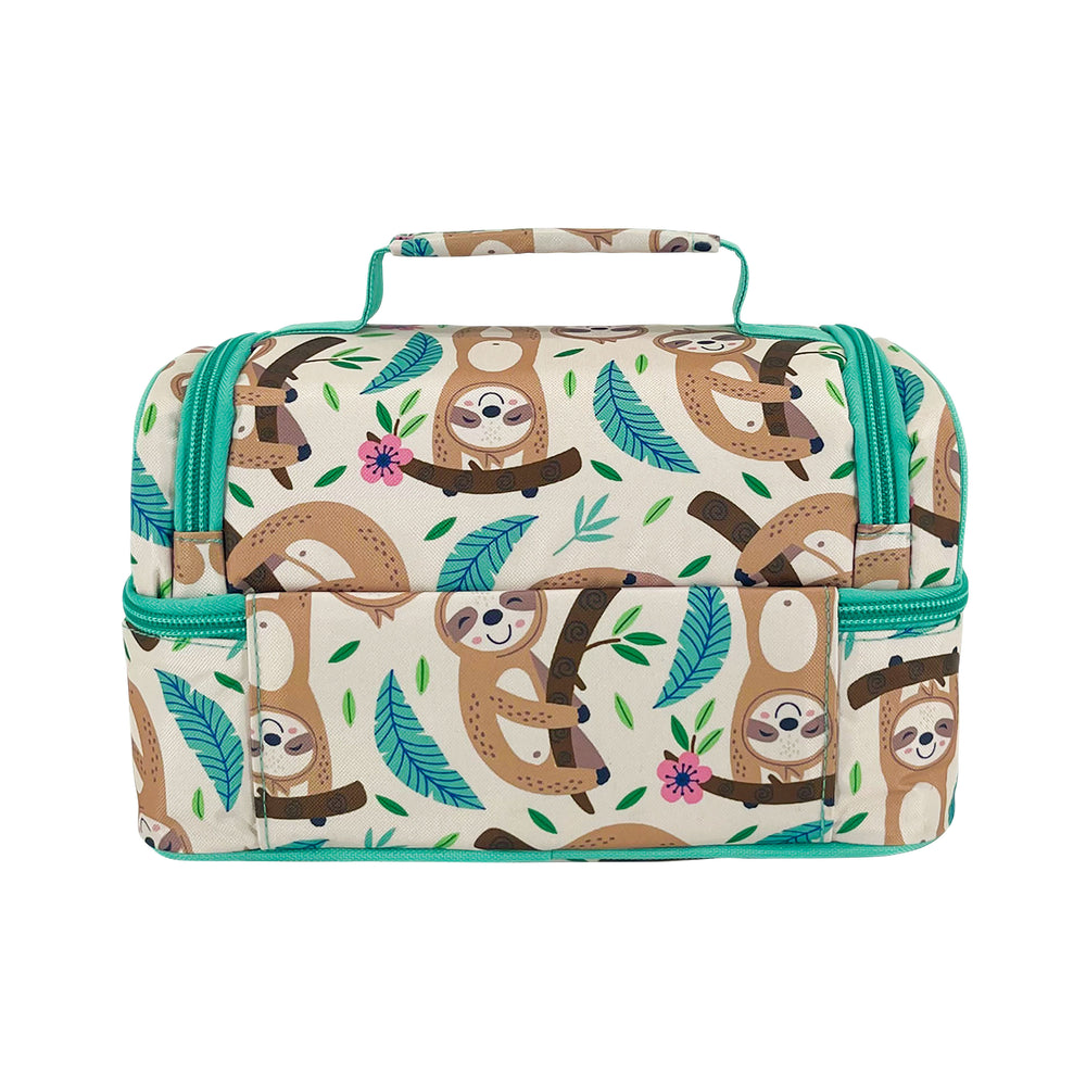 Sachi Double Decker Insulated Lunch Bag - Sleepy Sloths