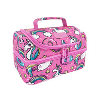 Load image into Gallery viewer, sachi double decker lunchbag unicorns
