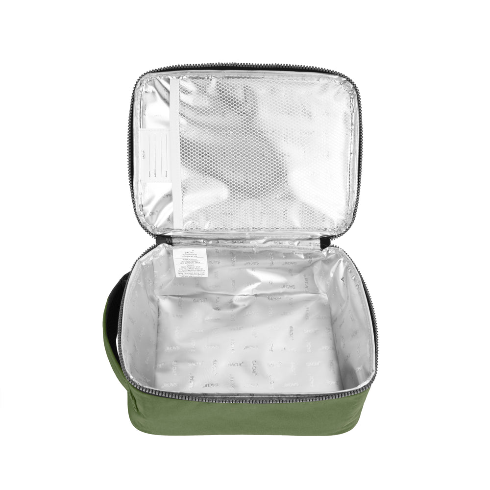 sachi explorer insulated lunch bag olive