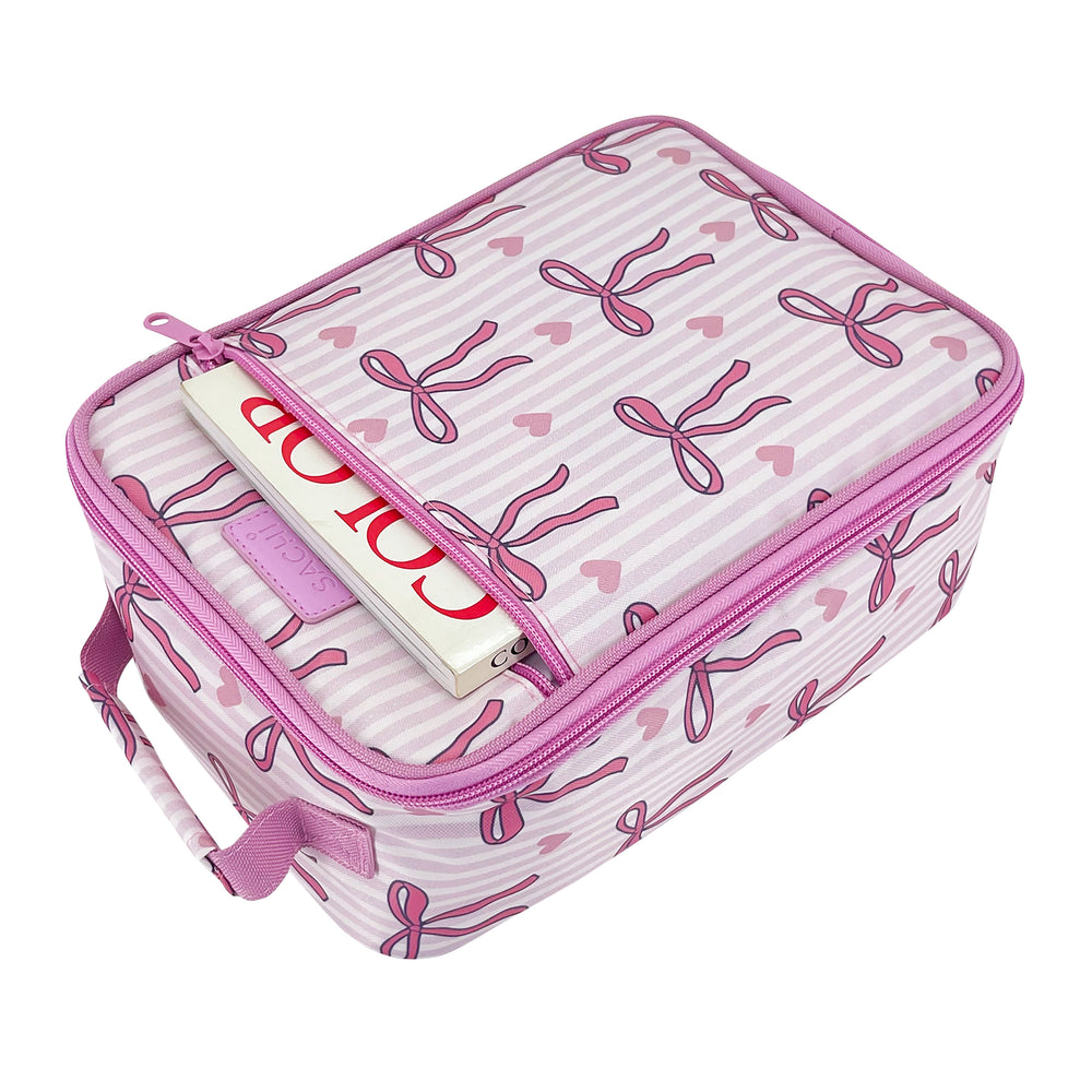 Sachi Insulated Lunch Bag - Bows and Hearts