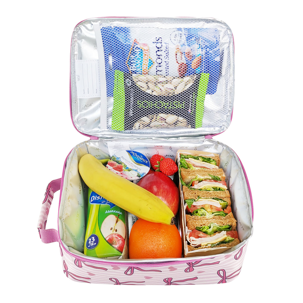Sachi Insulated Lunch Bag - Bows and Hearts