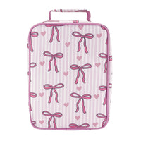 Load image into Gallery viewer, Sachi Insulated Lunch Bag - Bows and Hearts
