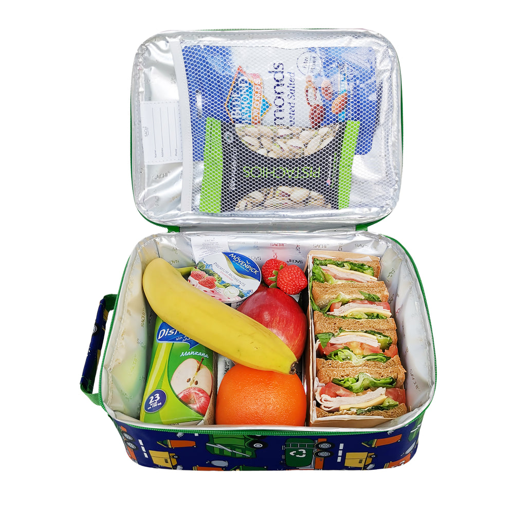 sachi insulated lunch bag garbage trucks