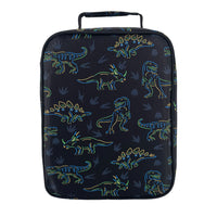 Load image into Gallery viewer, sachi insulated lunch bag neon dinosaurs
