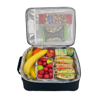 Load image into Gallery viewer, Sachi Insulated XL Lunch Bag - black
