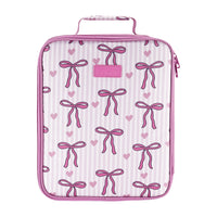 Load image into Gallery viewer, Sachi Insulated XL Lunch Bag - Bows and Hearts
