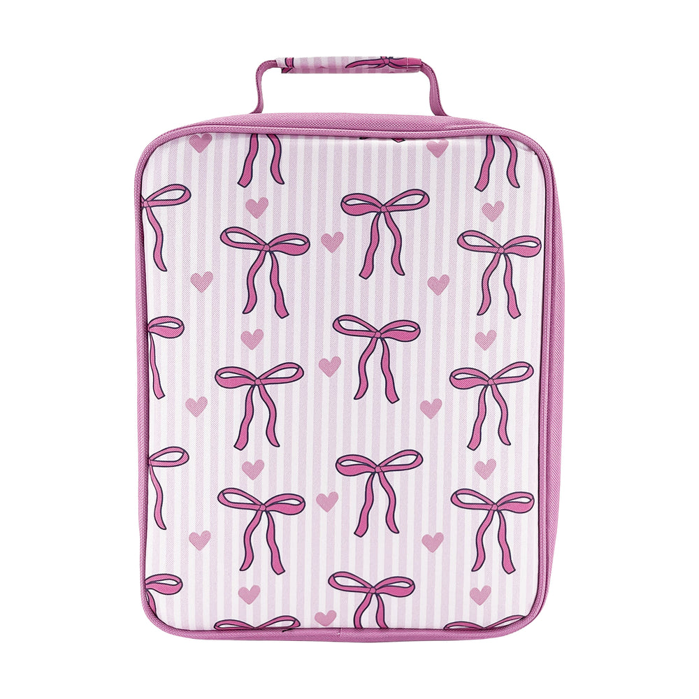 Sachi Insulated XL Lunch Bag - Bows and Hearts