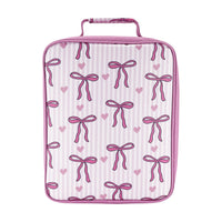 Load image into Gallery viewer, Sachi Insulated XL Lunch Bag - Bows and Hearts
