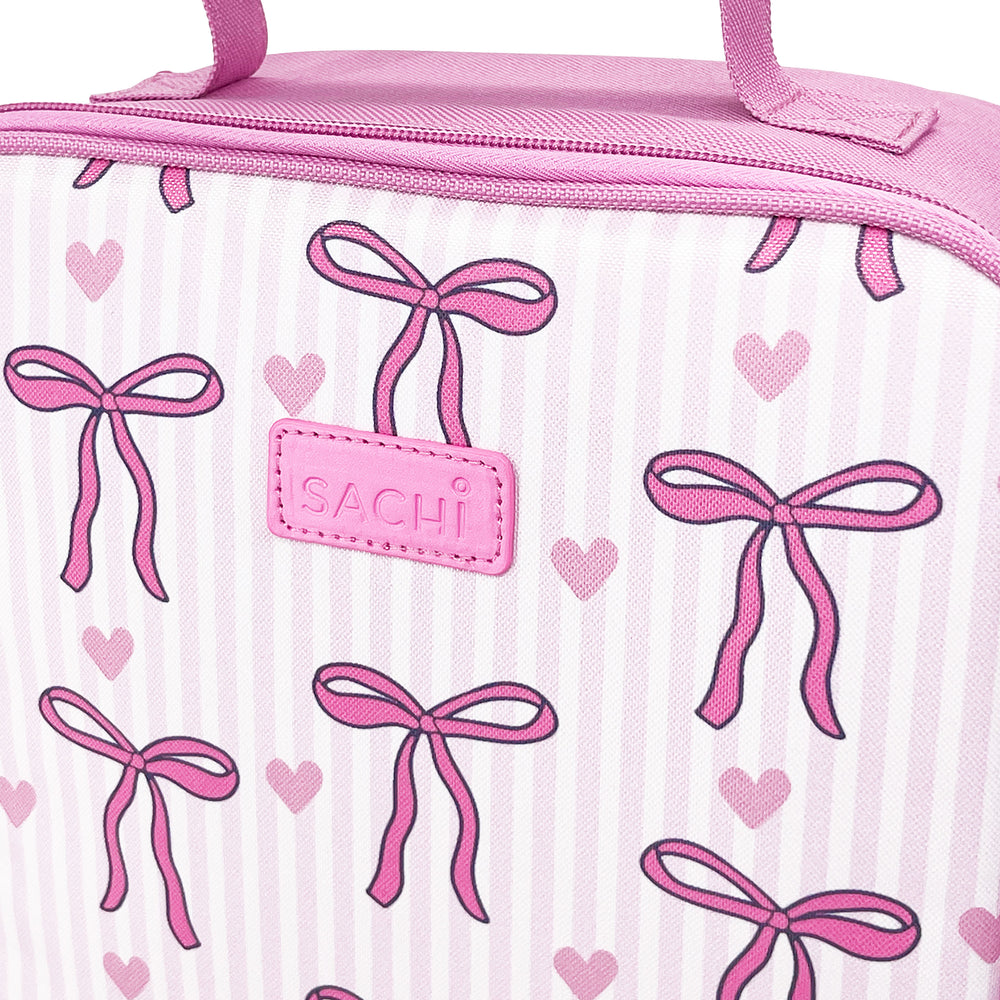 Sachi Insulated XL Lunch Bag - Bows and Hearts