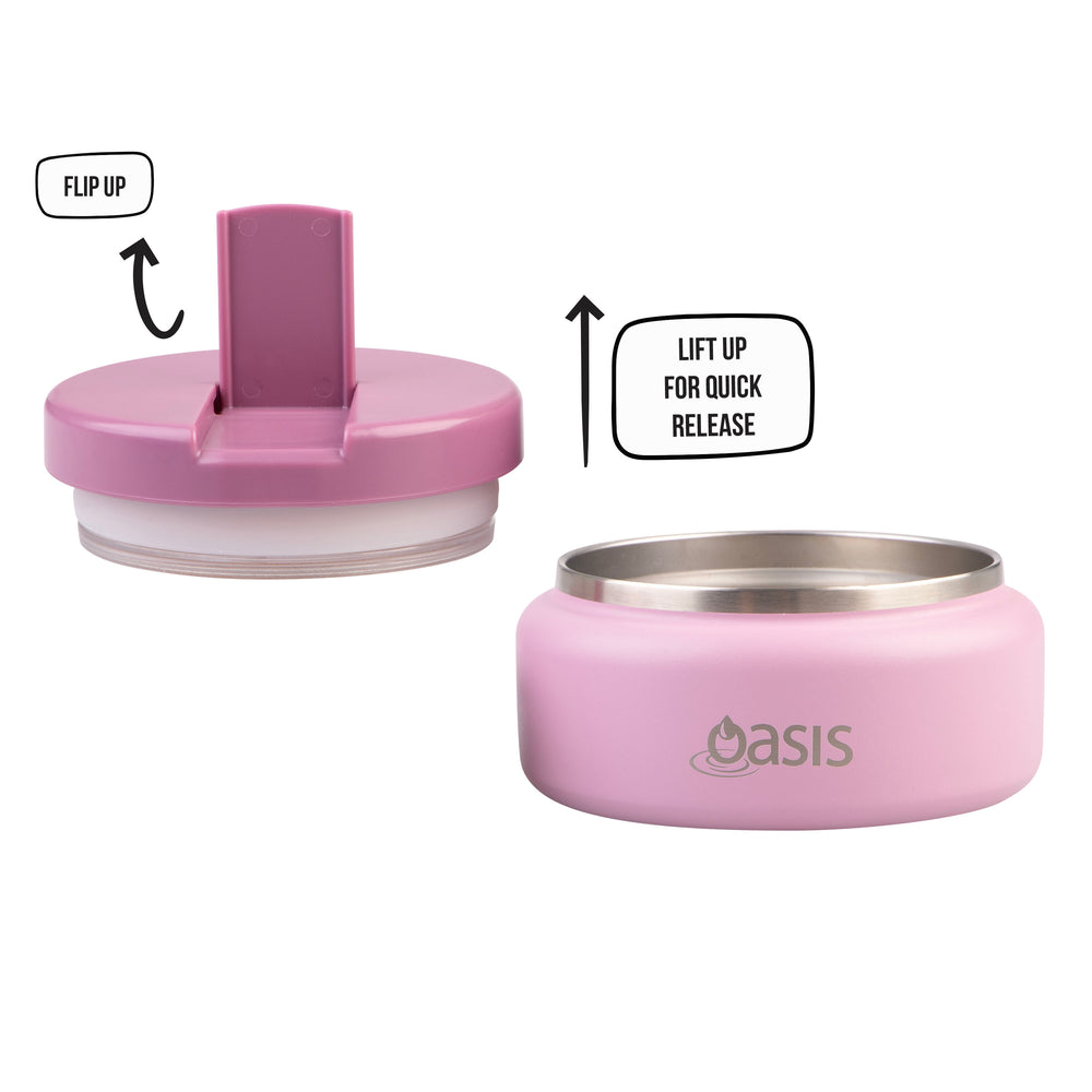 Oasis Stainless Steel Insulated Food Flask - 230ml - Blush