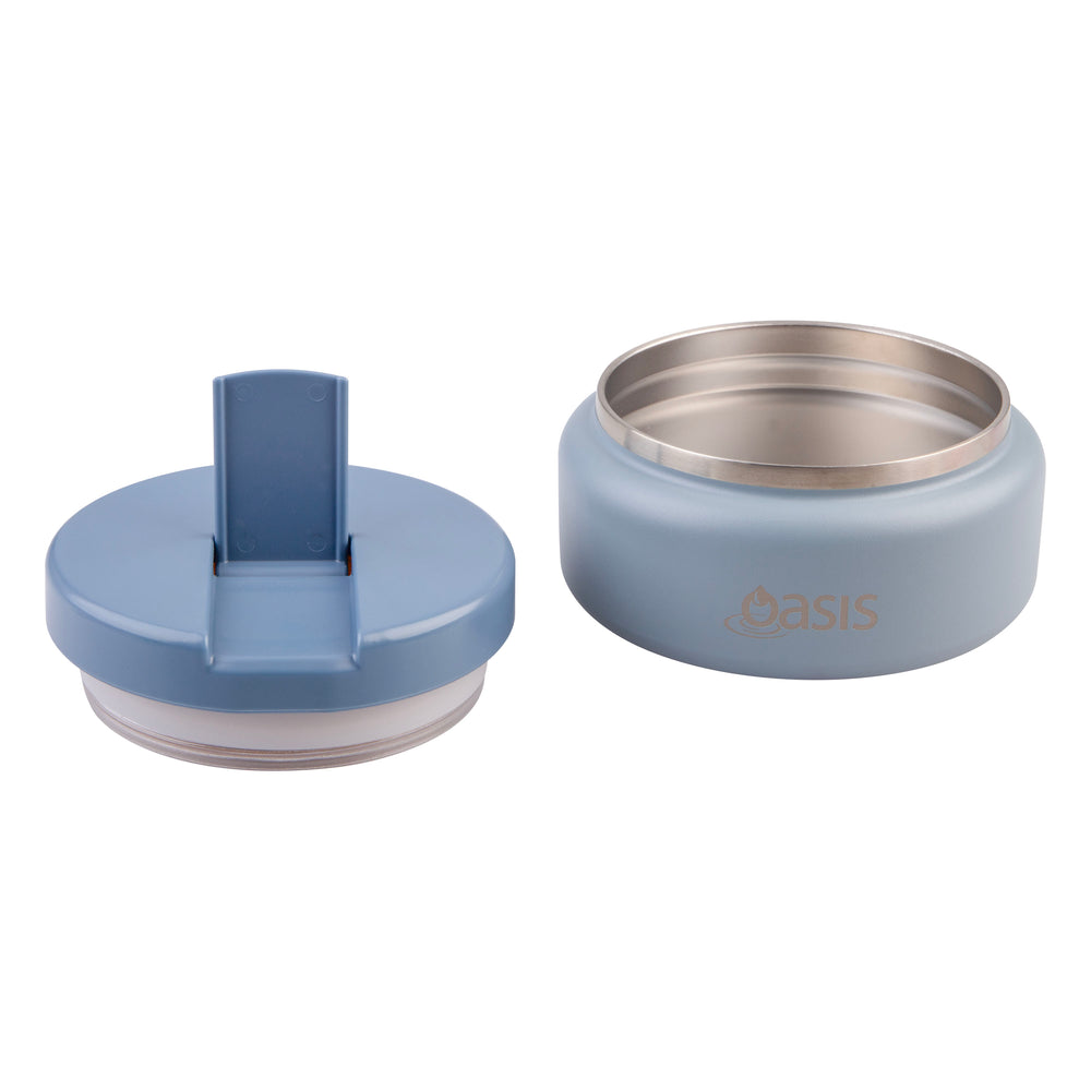 Oasis Stainless Steel Insulated Food Flask - 230ml - Hazy Blue