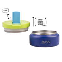 Load image into Gallery viewer, Oasis Stainless Steel Insulated Food Flask - 230ml - Peacock Blue
