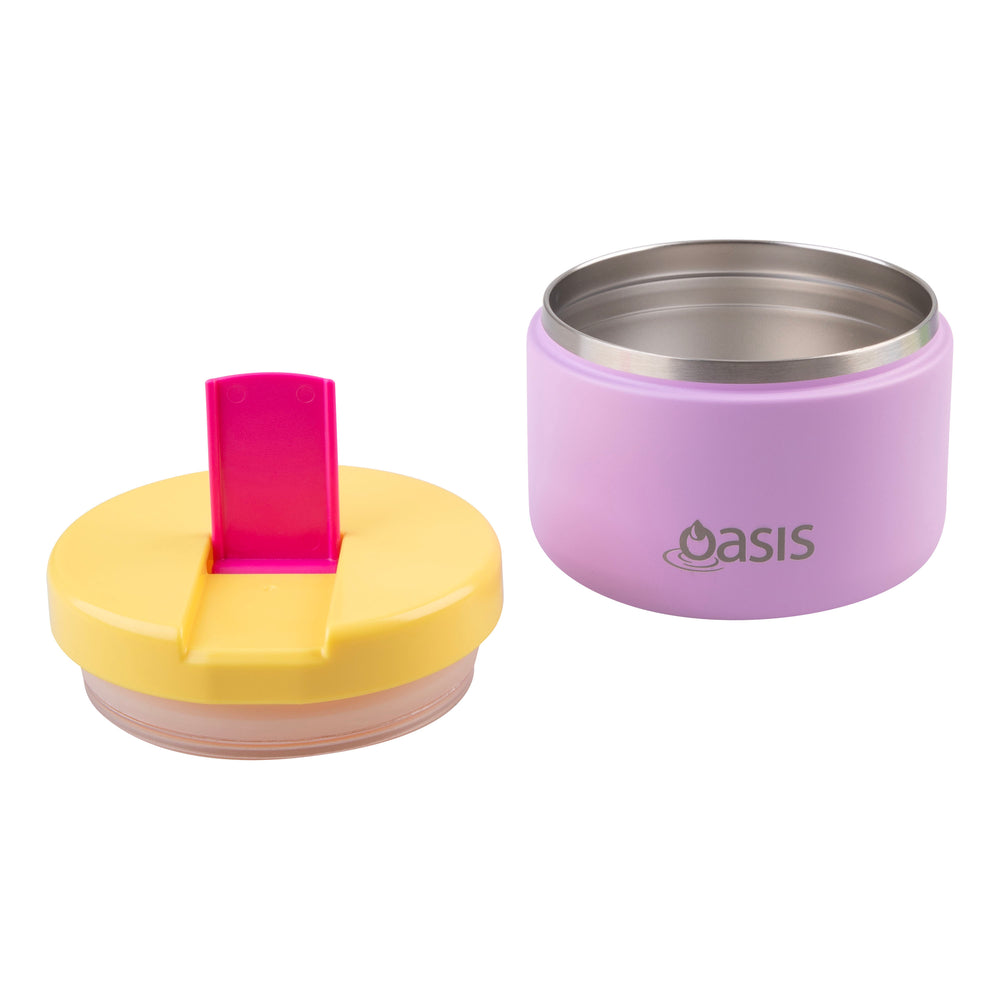 Oasis Stainless Steel Insulated Food Flask - 300ml - Bubblegum Pink