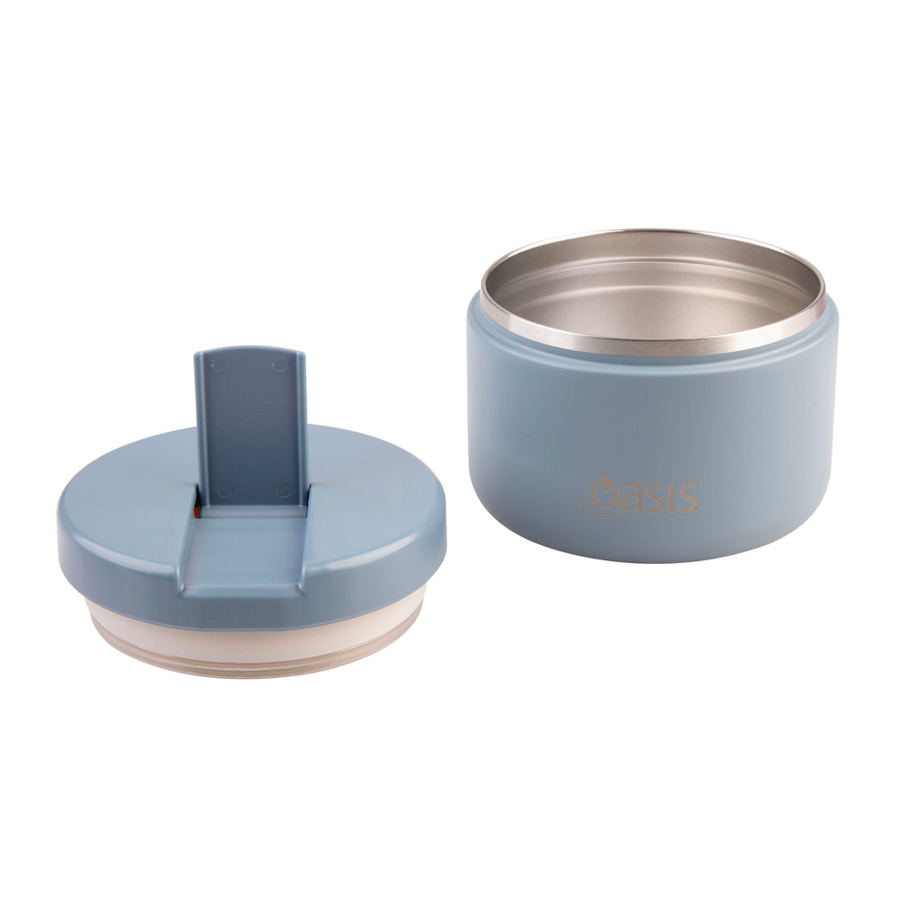 Oasis Stainless Steel Insulated Food Flask - 300ml - Hazy Blue