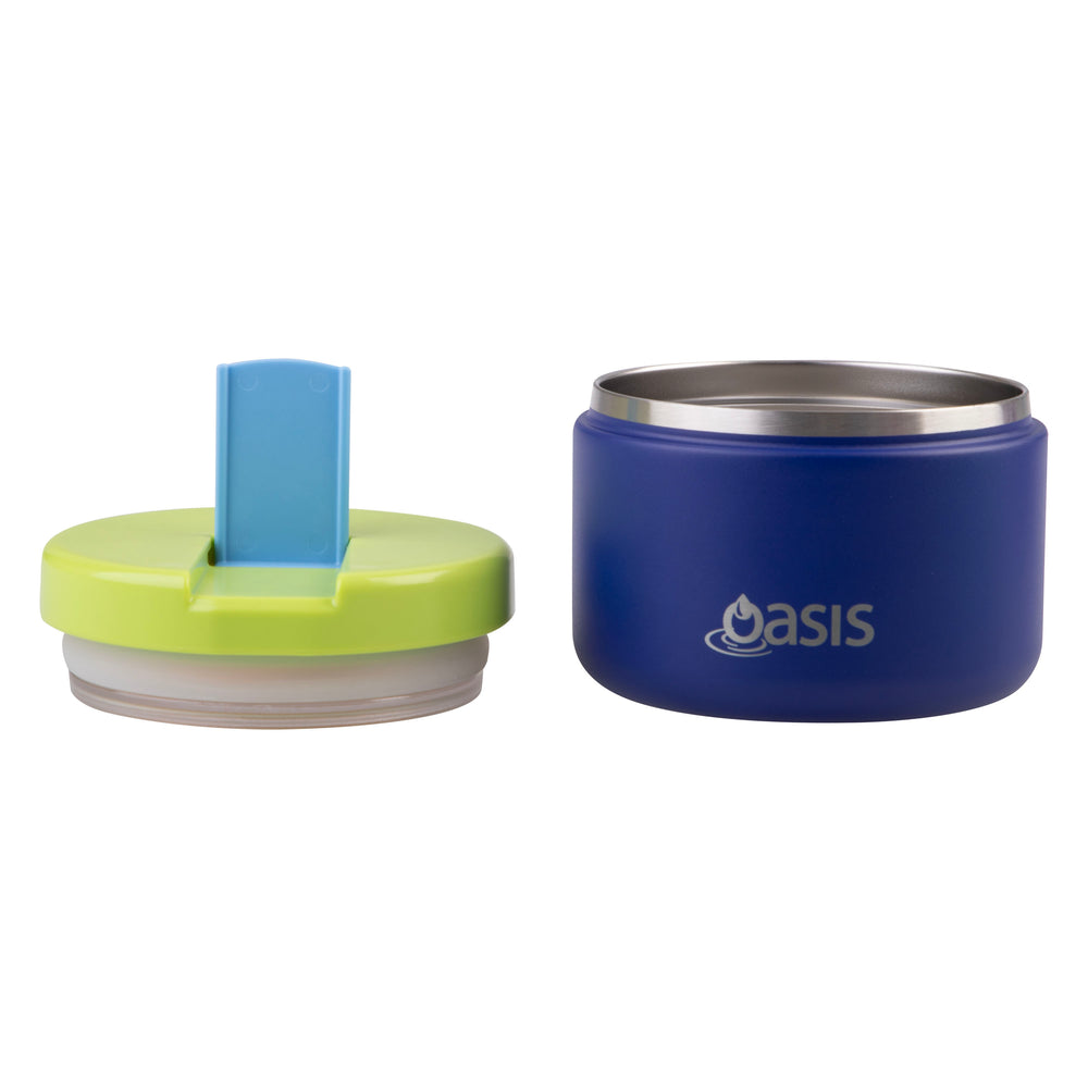 Oasis Stainless Steel Insulated Food Flask - 300ml - Peacock Blue