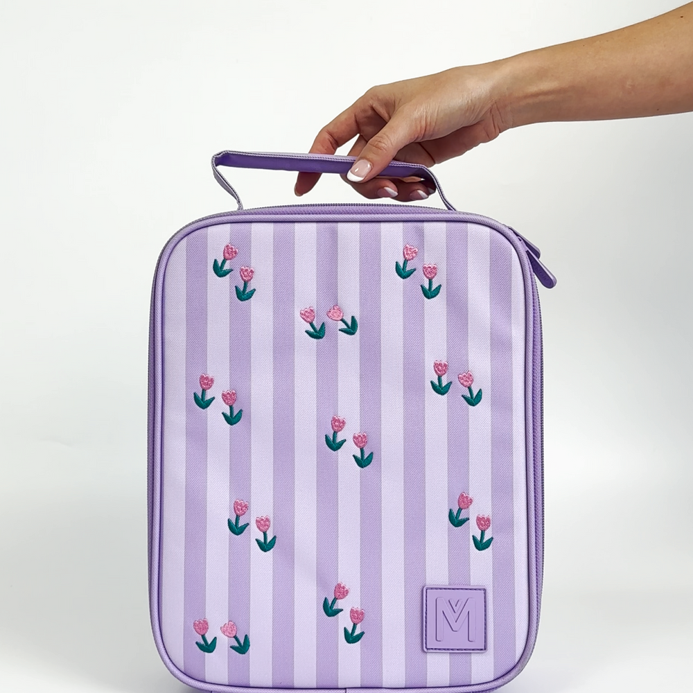 MontiiCo Large Insulated Lunch bag - Tiny Tulips