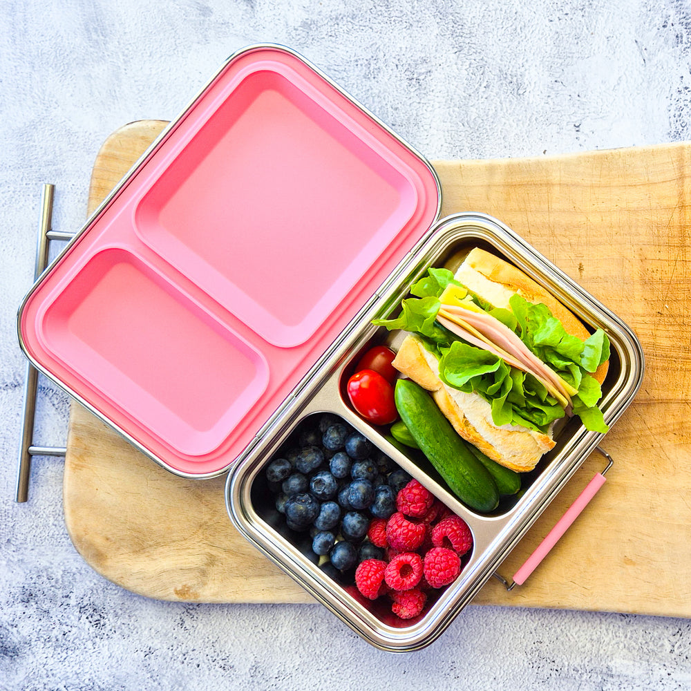 Ecococoon Bento Lunch Box 2 - Pink Rose