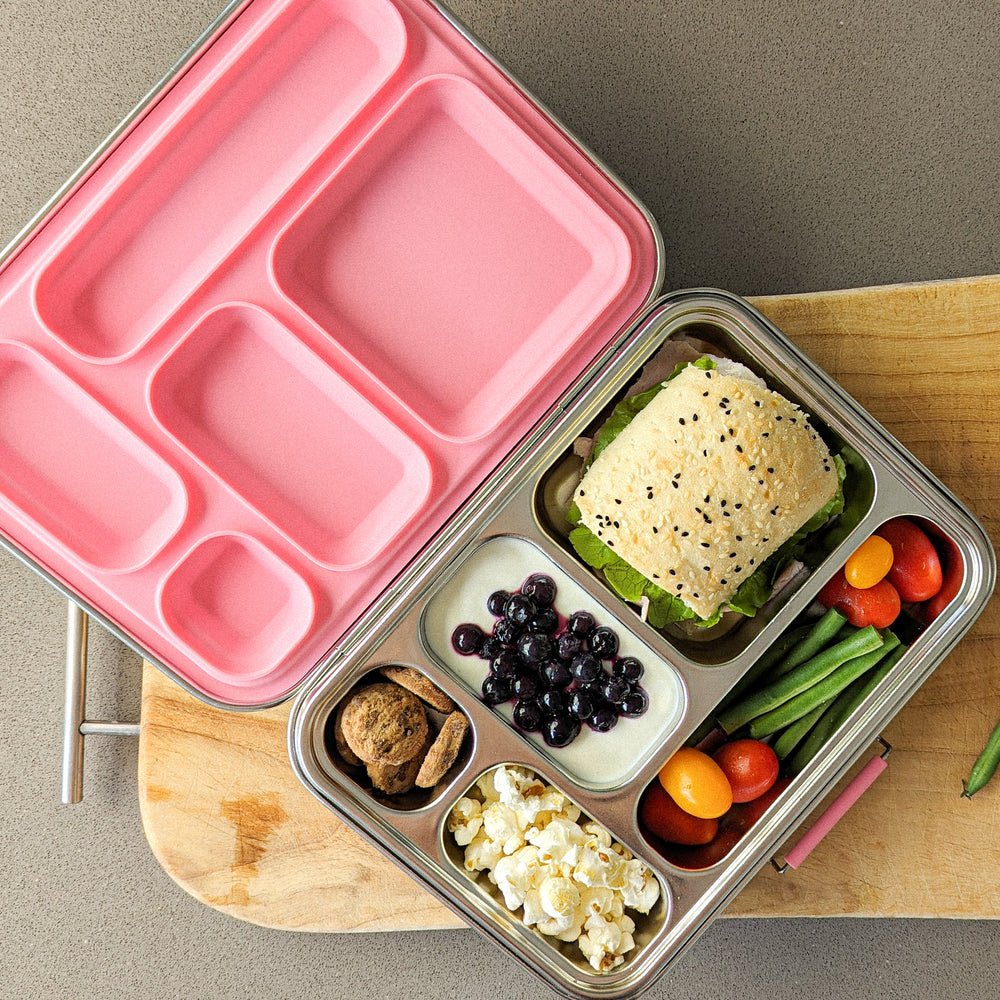 Ecococoon Bento Lunch Box 5 - Pink Rose