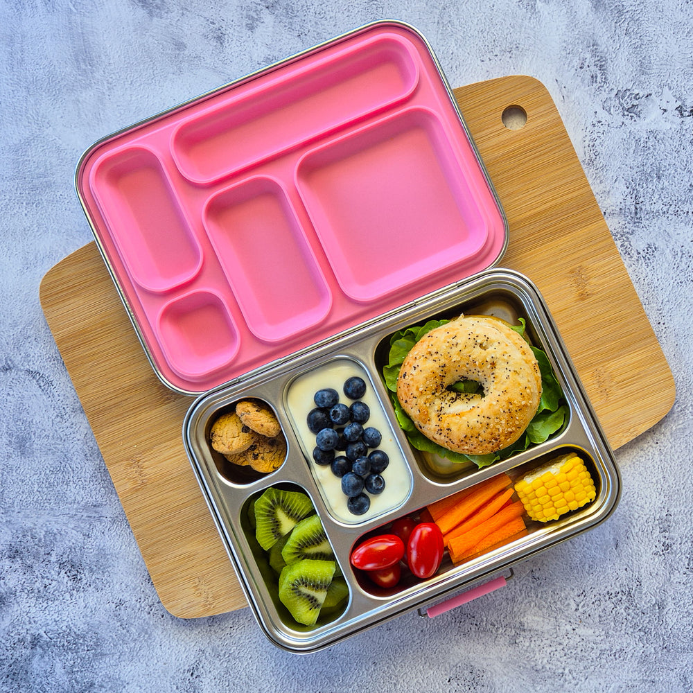 Ecococoon Bento Lunch Box 5 - Pink Rose