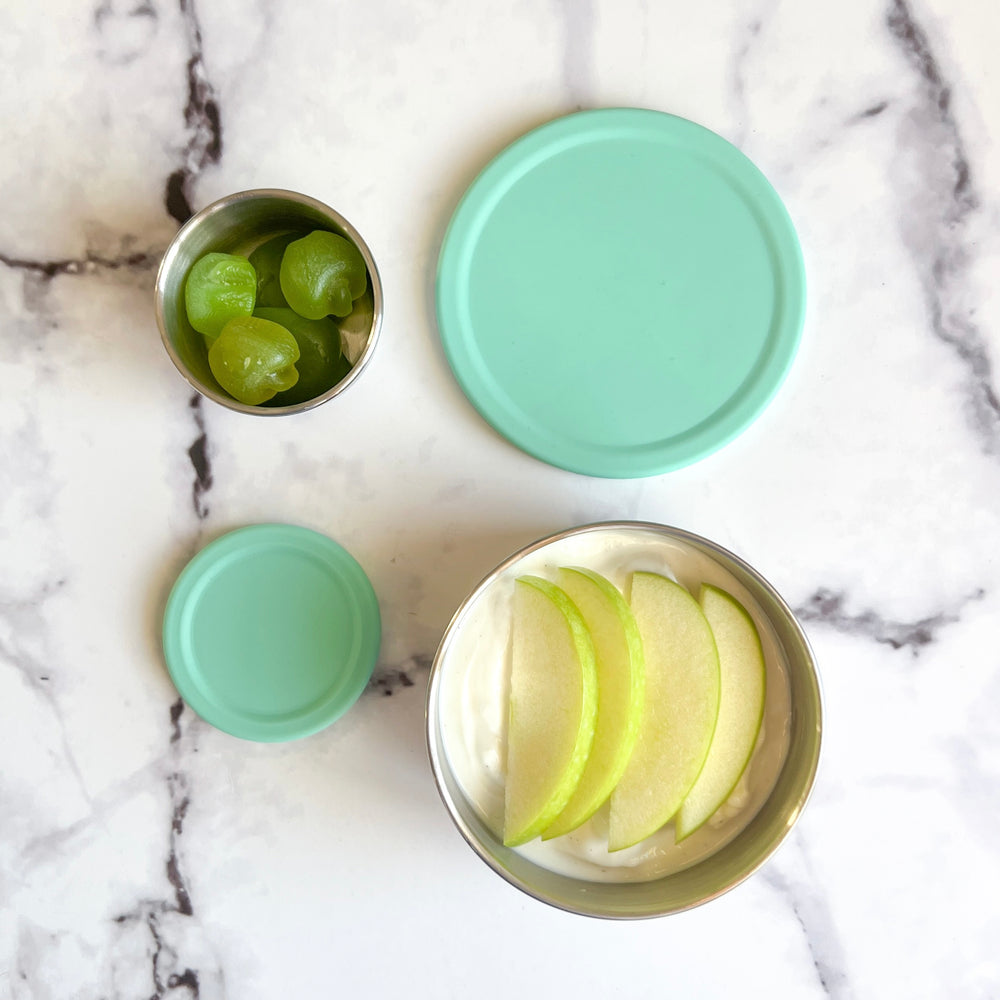 Ecococoon Stainless Steel Snack Pots - Mint