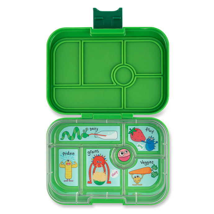 yumbox original jurassic green monsters tray