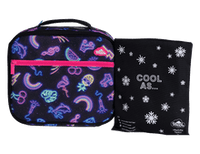 Load image into Gallery viewer, Spencil Big Cooler Bag + Ice Pack - Neon Party
