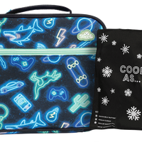 Load image into Gallery viewer, spencil lunchbag neon life
