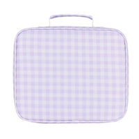Load image into Gallery viewer, Kinnder - Junior Insulated Lunch Bag + Ice Pack - Lilac Gingham
