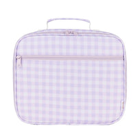 Load image into Gallery viewer, Kinnder - Junior Insulated Lunch Bag + Ice Pack - Lilac Gingham

