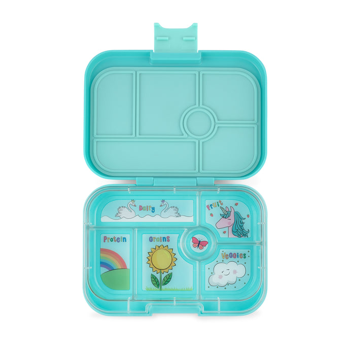 yumbox original miami aqua unicorn tray