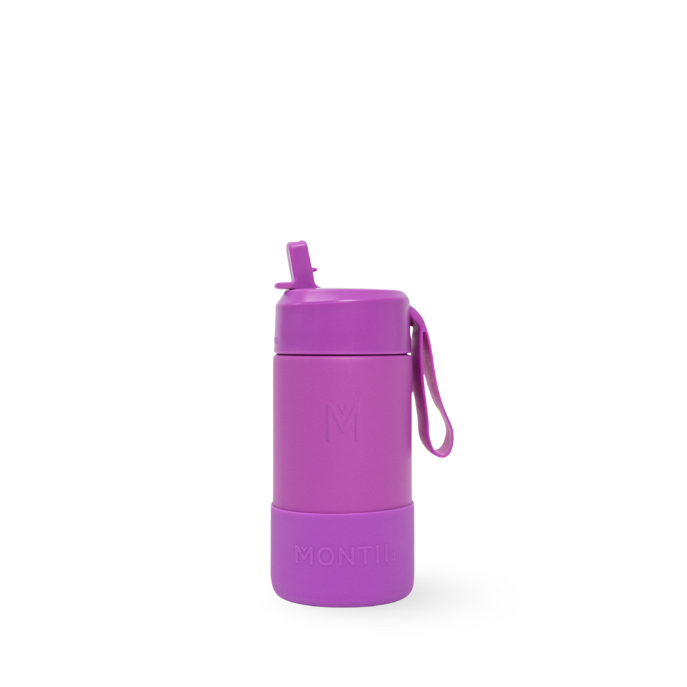 Fuchsia 350ml montiico fusion drink bottle with sipper lid