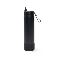 Load image into Gallery viewer, MontiiCo Fusion Complete 700mL Sipper Bottle - midnght black
